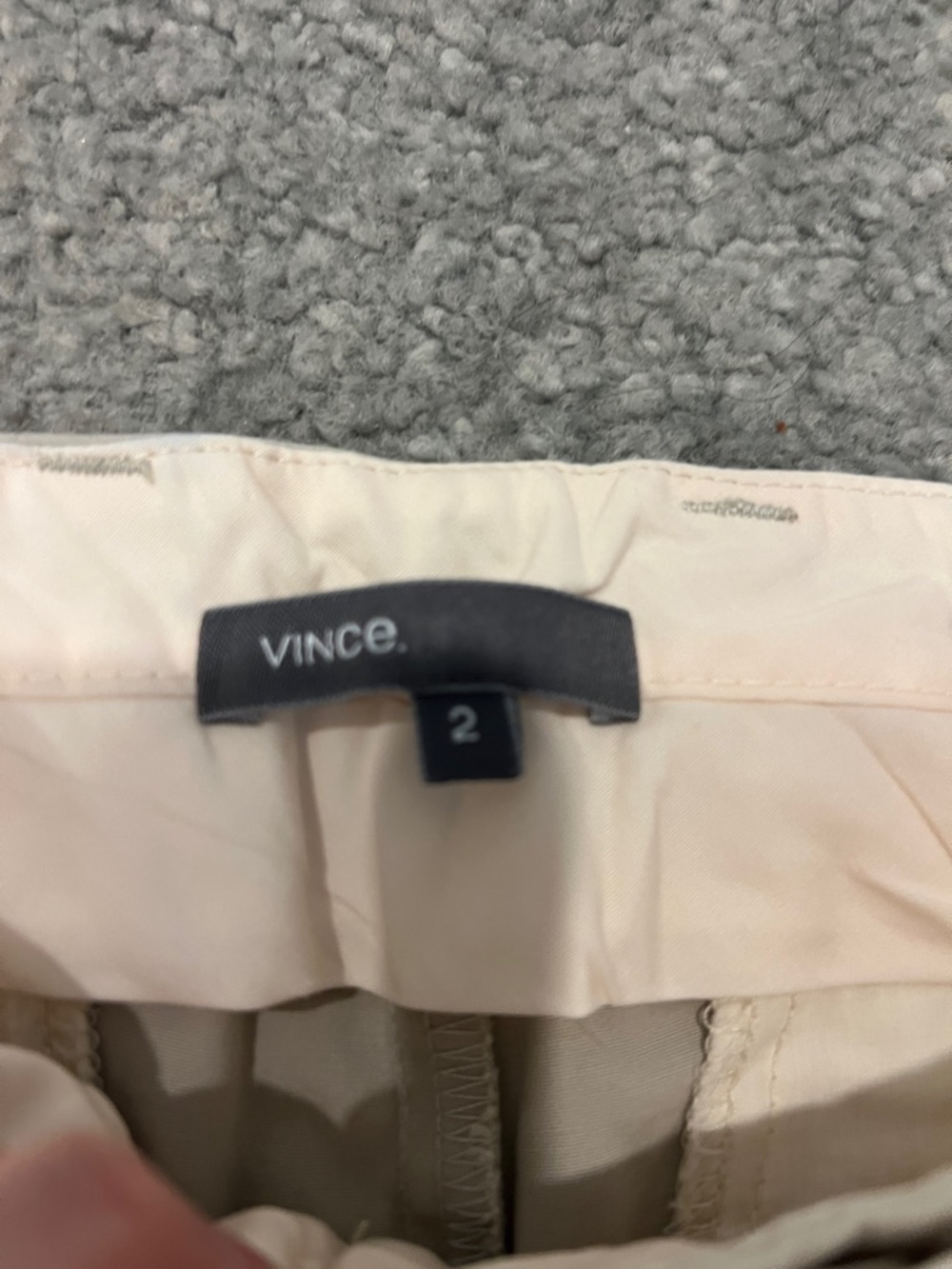 Vince Light Beige Chino Bermuda Shorts - Picture 2 of 2